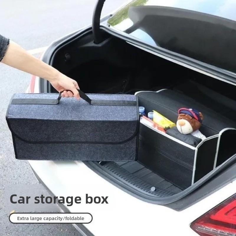 Car Trunk Organizer Foldable Storage Box - Araç Bagajı Saklama Kutusu Keçe Katlanabilir
