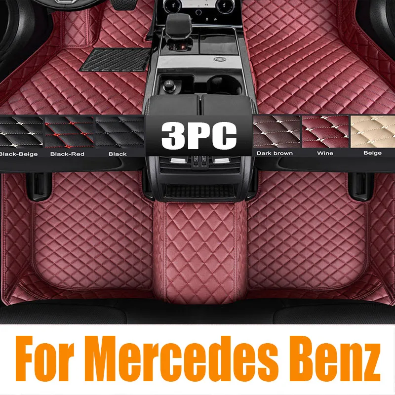 Car Floor Mats Universal Waterproof Leather - Orijinal Araba TPE Paspaslar Mercedes Benz
