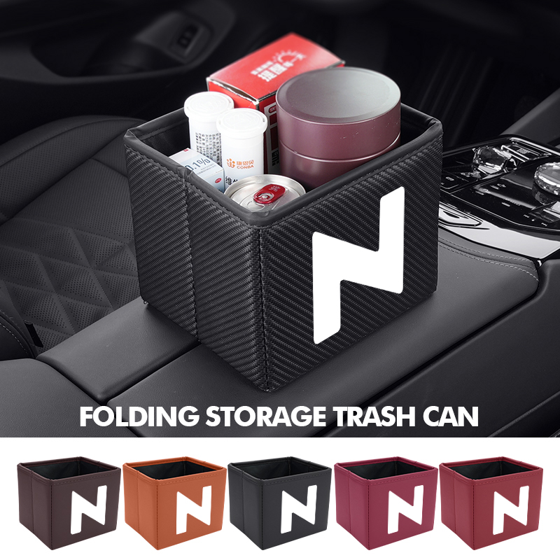 Waterproof Car Trash Can With Lid - Araba çöp tenekesi katlanabilir çöp su