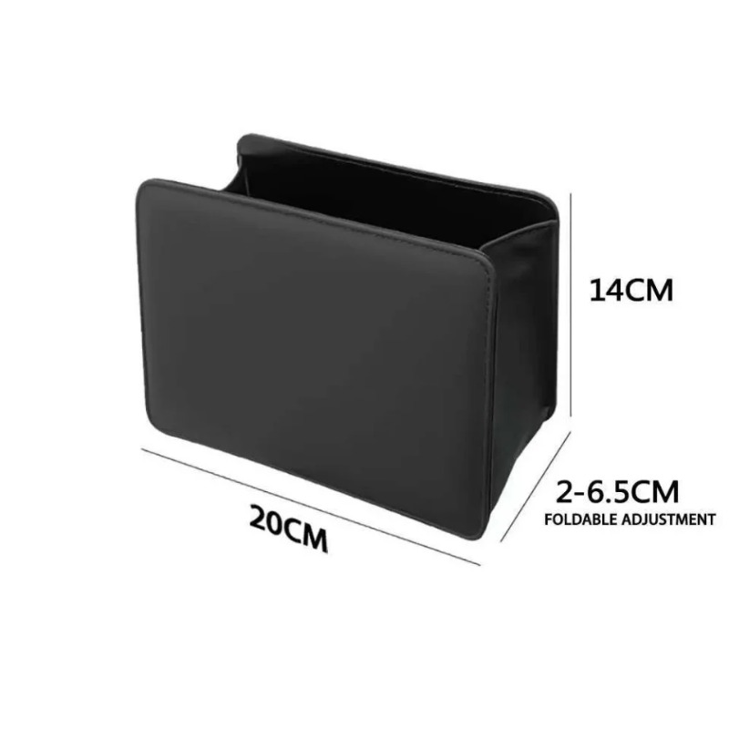 Waterproof Car Trash Can With Lid - Araba Çöp Kutusu Kapı Saklama Kutusu,