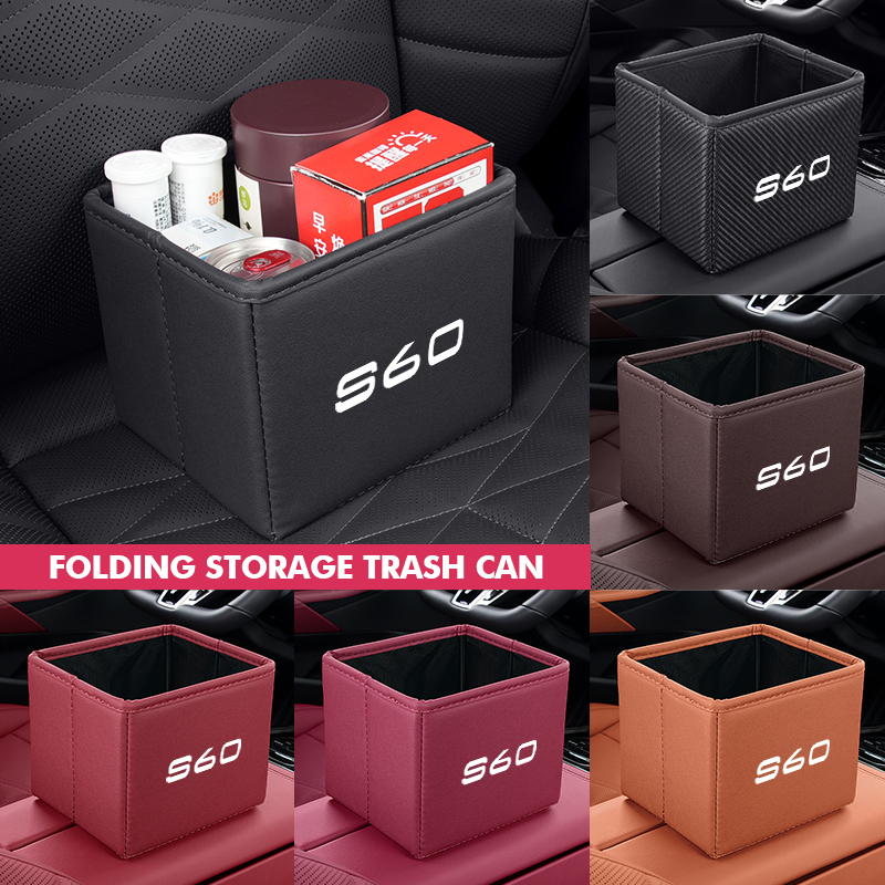 Waterproof Car Trash Can With Lid - Araba çöp tenekesi katlanabilir çöp su