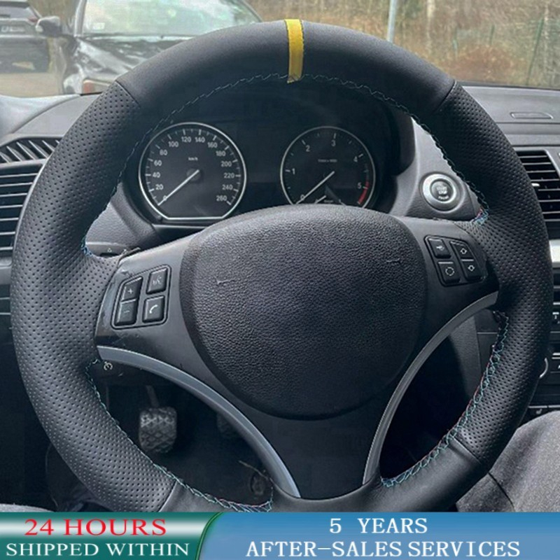 Car Steering Wheel Cover Anti Slip Breathable - Özelleştirilmiş araba direksiyon kılıfı kaymaz Napa