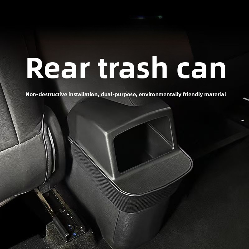 Waterproof Car Trash Can With Lid - BYD Seagull 2023+ için silikon arka
