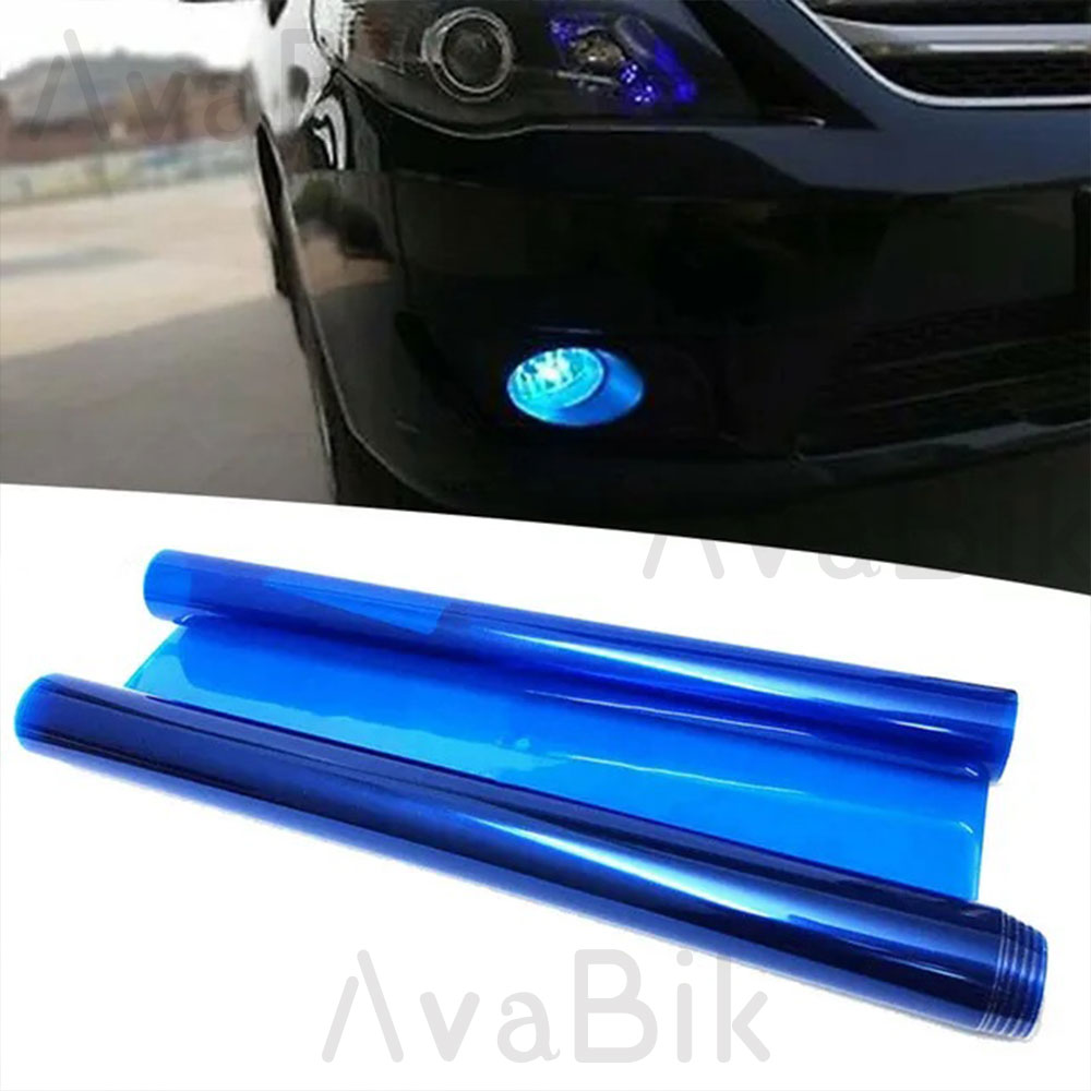 Anti Glare Car Rearview Mirror Film - 30CM Araba Farı Mavi Renk Değiştiren