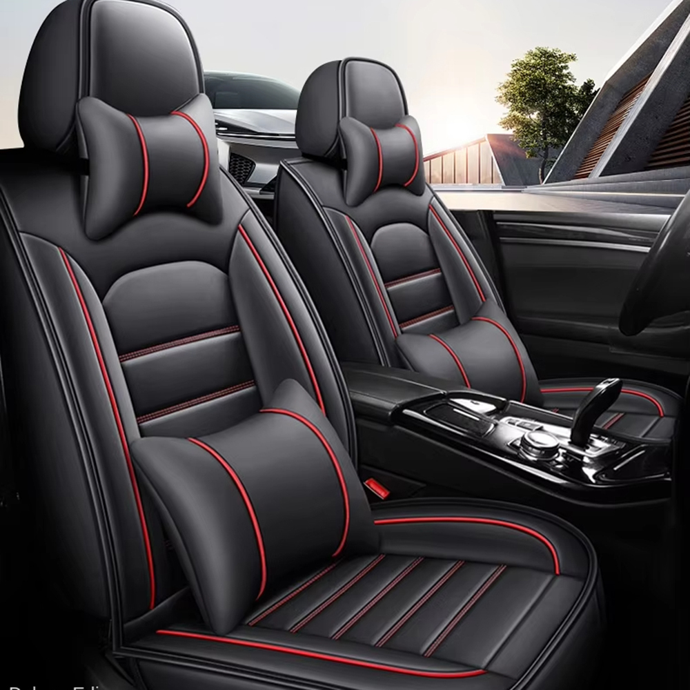 Leather Car Seat Covers Full Set Universal - Düşük Fiyatlı Esnek 3D 360 Tam