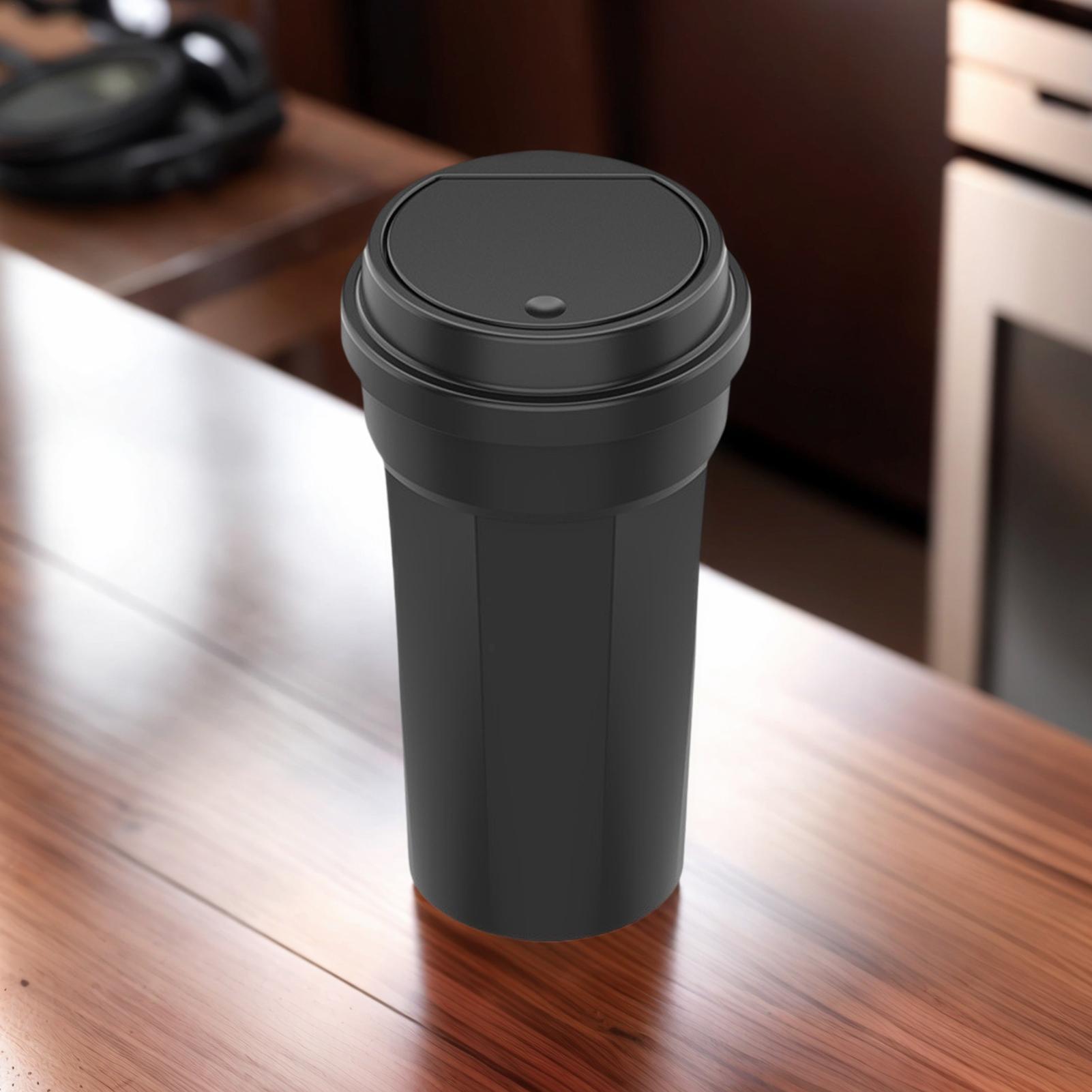 Waterproof Car Trash Can With Lid - Araba çöp kutusu bardak tutucu çok