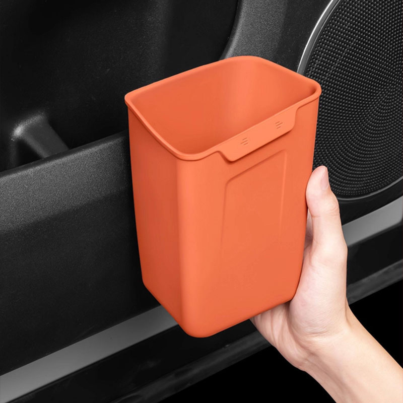 Waterproof Car Trash Can With Lid - Evrensel Araba Kapı Çöp Kutusu Mini