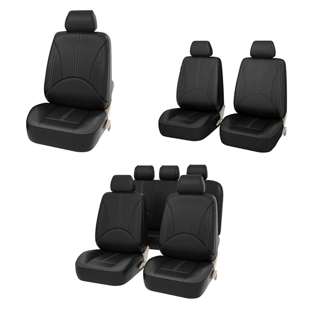 Leather Car Seat Covers Full Set Universal - Dört Mevsim PU Deri Araba Koltuğu