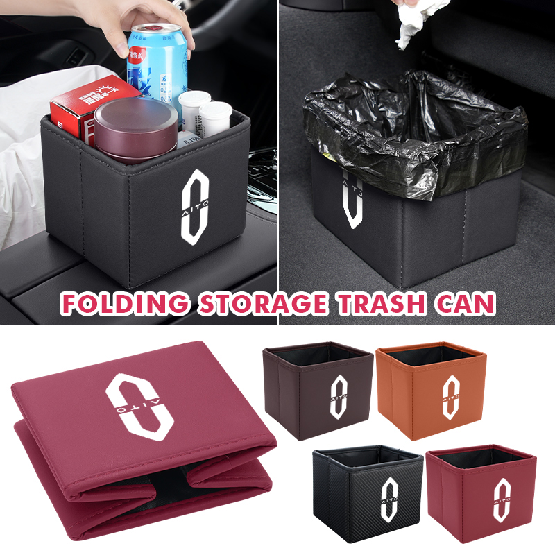 Waterproof Car Trash Can With Lid - Aito M5 M7 2022 2023 için
