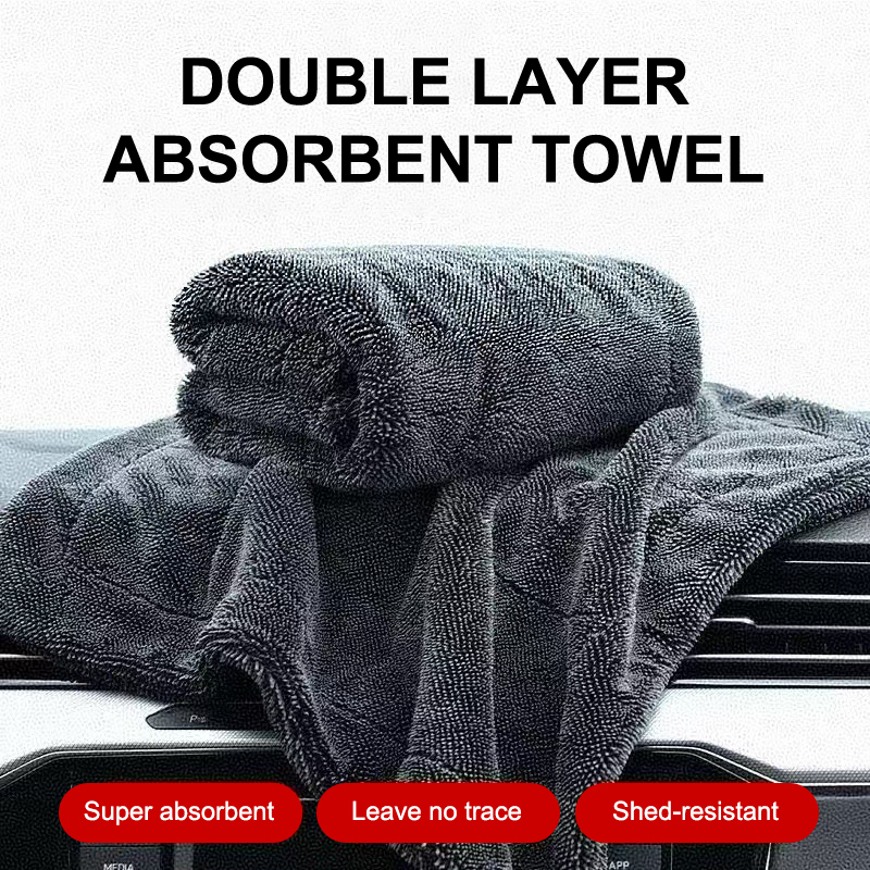 Microfiber Car Drying Towel Super Absorbent - [CA2] Mikrofiber Kurulama Havlusu Bükümlü Havlu