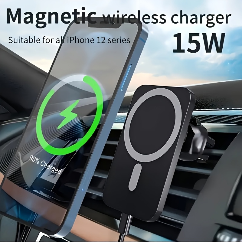 Wireless Car Charger Mount Fast Charging - 15W Manyetik Araç İçi Kablosuz Şarj
