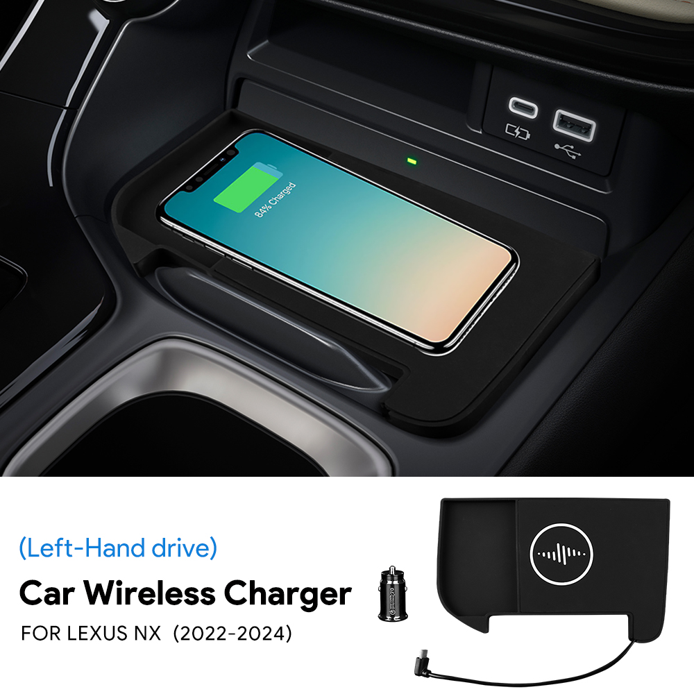 Wireless Car Charger Mount Fast Charging - Lexus NX 2022 2023 2024 2025