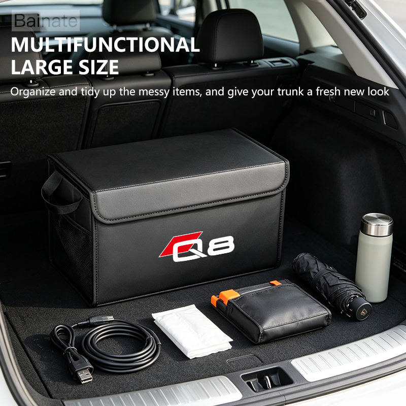 Car Trunk Organizer Foldable Storage Box - AUDI Q8 GET 4mn;4mt 2018-2025 için