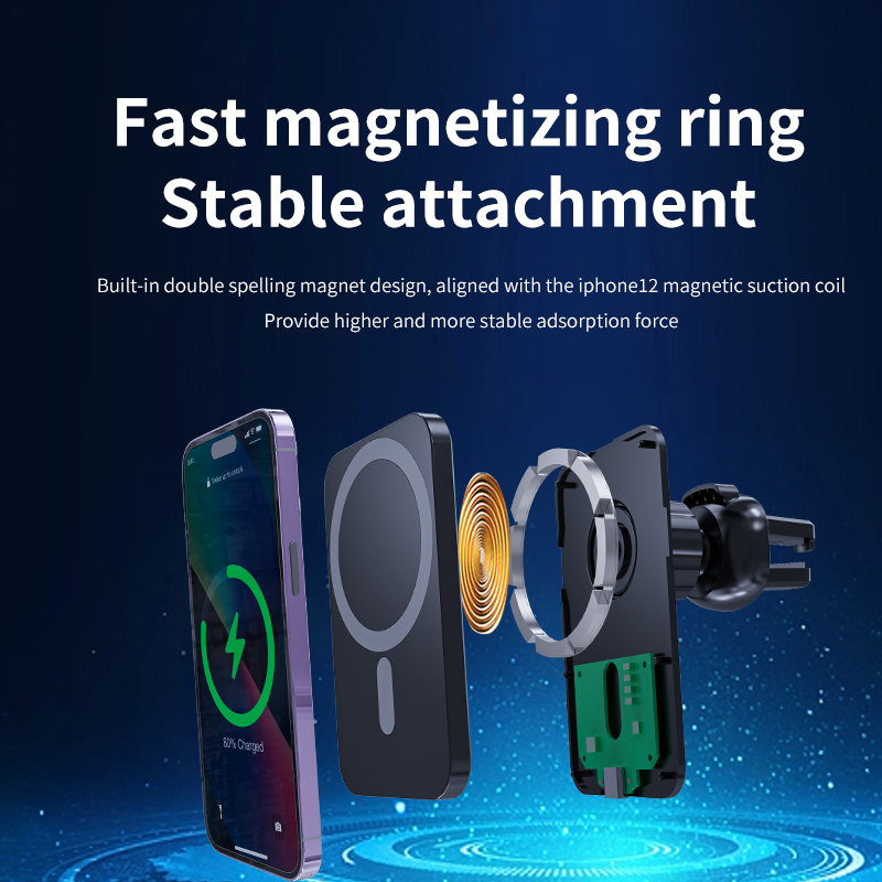 Manyetik Kablosuz Araç Şarj Ci - Magnetic Phone Holder For Car Vent incelemesi ve fiyatı