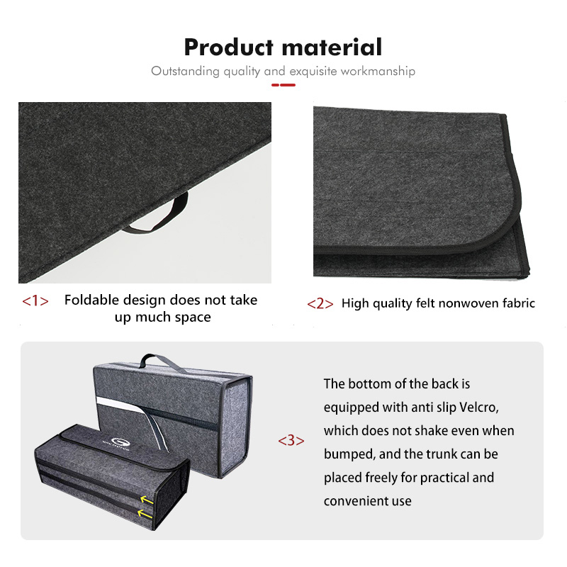 GAC MOTOR Katlanabilir Keçe Ar - Car Trunk Organizer Foldable Storage Box incelemesi ve fiyatı