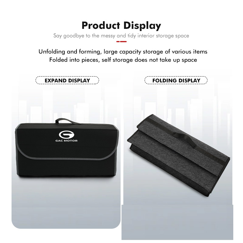 GAC MOTOR Katlanabilir Keçe Ar - Car Trunk Organizer Foldable Storage Box incelemesi ve fiyatı
