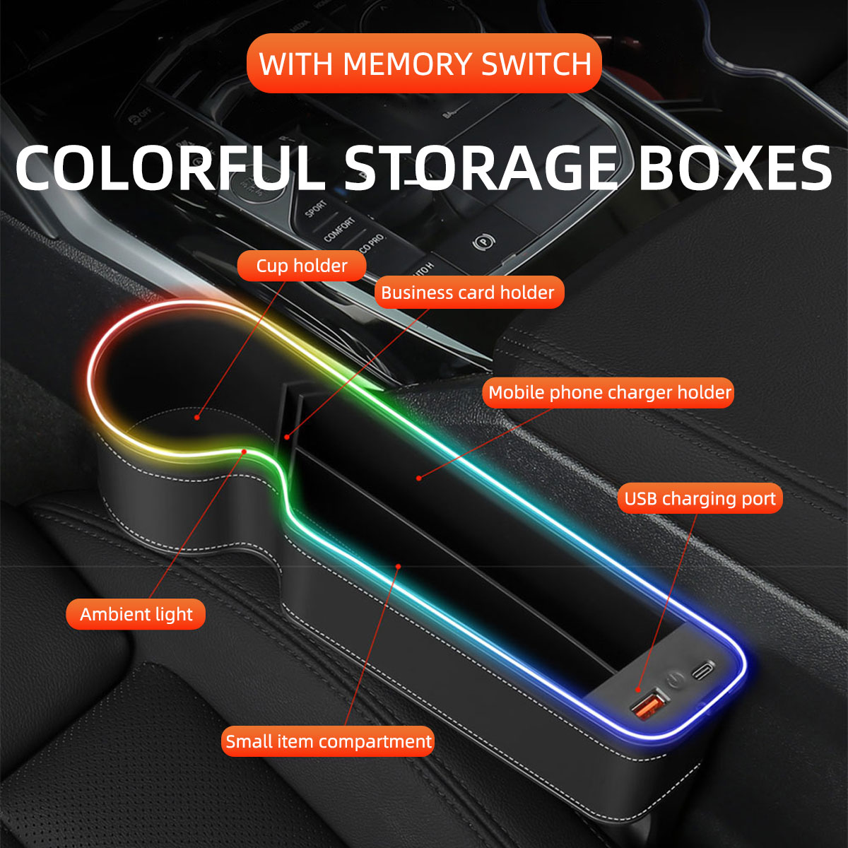 Araba Koltuğu Boşluk Doldurucu - Seat Gap Filler Organizer With Usb Charger incelemesi ve fiyatı