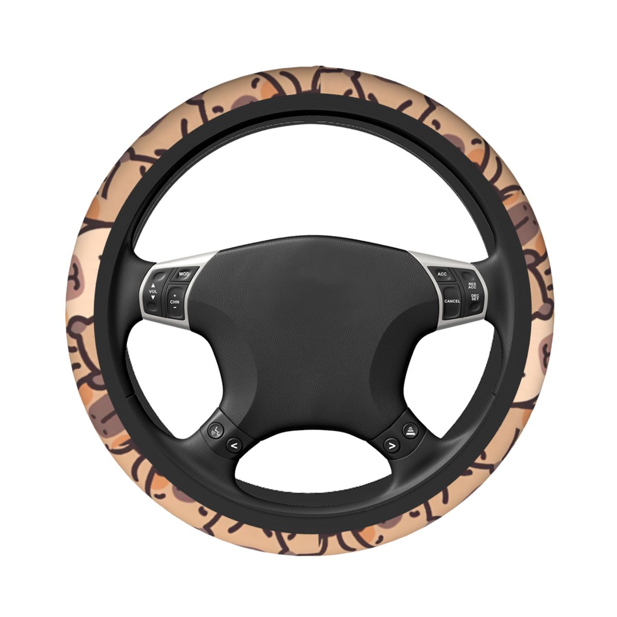 Kawaii Anime Capybara Araba di - Car Steering Wheel Cover Anti Slip Breathable incelemesi ve fiyatı