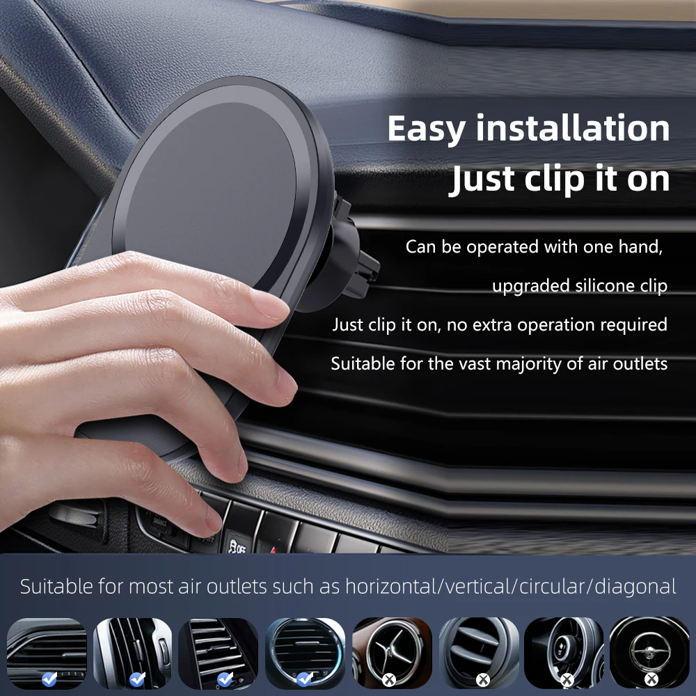 Mini Manyetik Kablosuz Araç Şa - Magnetic Phone Holder For Car Vent incelemesi ve fiyatı