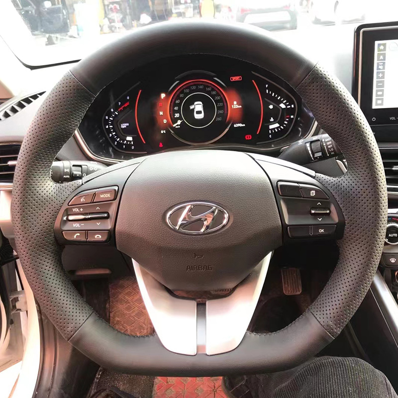 Hyundai Elantra 4 2016-2019 Io - Car Steering Wheel Cover Anti Slip Breathable incelemesi ve fiyatı