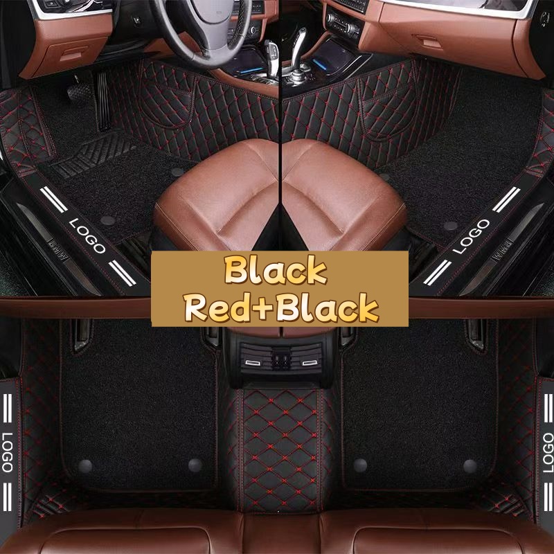Lüks PVC Deri Tam Kaplama Su G - Car Floor Mats Universal Waterproof Leather incelemesi ve fiyatı