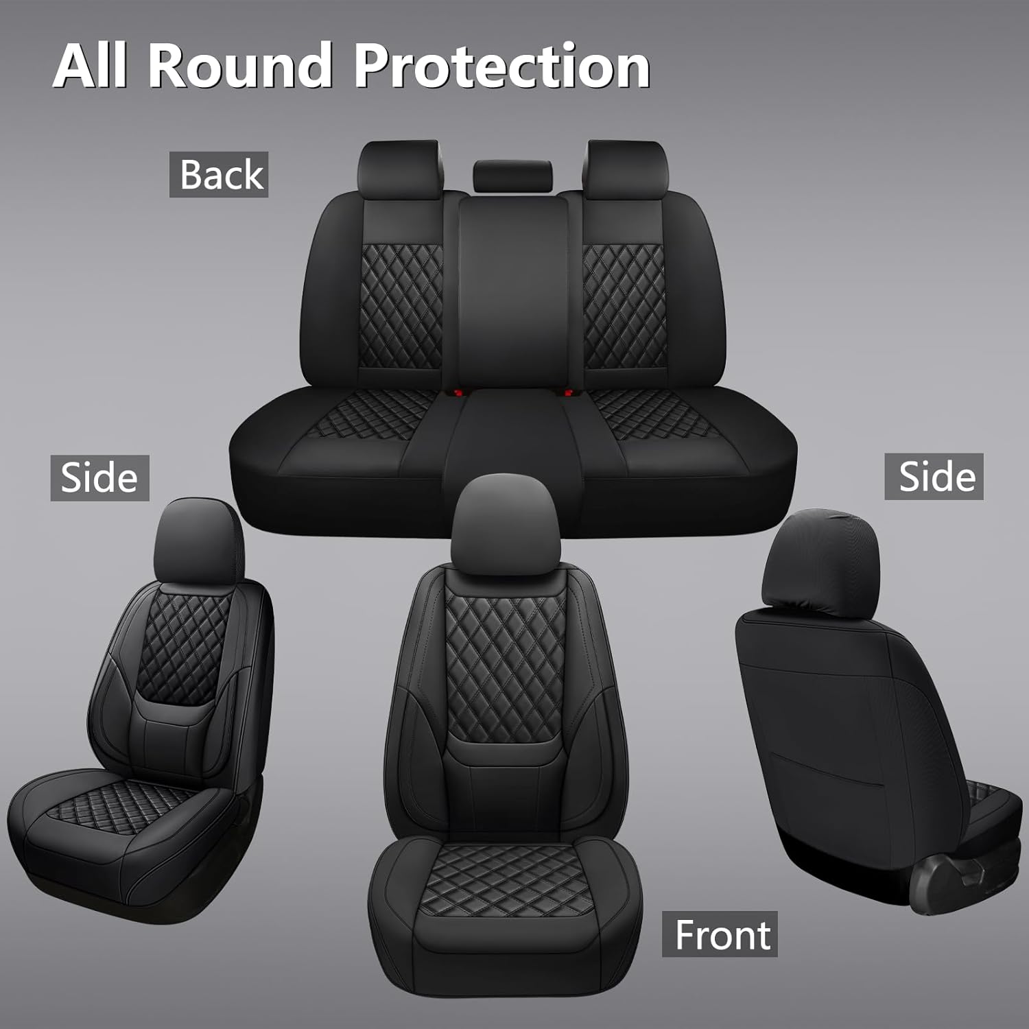 Toptan Evrensel Suni Deri Ön v - Leather Car Seat Covers Full Set Universal incelemesi ve fiyatı