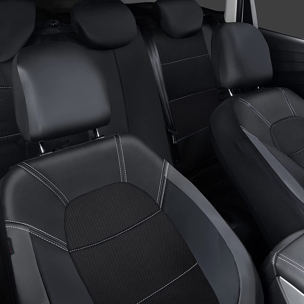 9 adet/takım Araba Koltuğu Kap - Leather Car Seat Covers Full Set Universal incelemesi ve fiyatı
