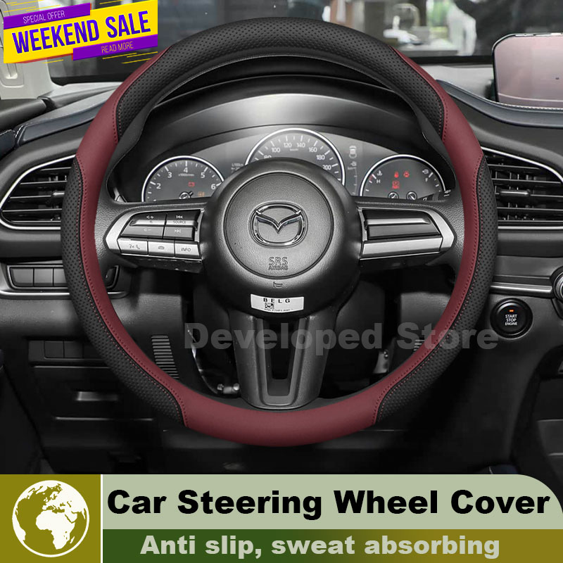 Mazda CX-3 CX 3 CX-30 CX 30 20 - Car Steering Wheel Cover Anti Slip Breathable incelemesi ve fiyatı