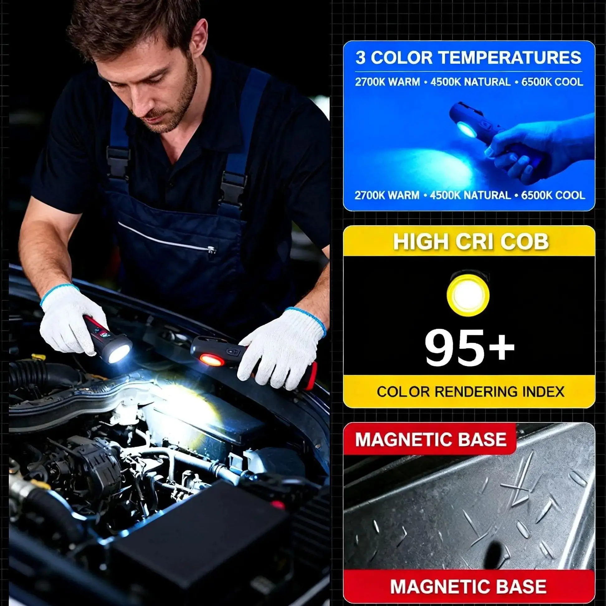 FUNAYA Taşınabilir El Feneri A - Auto Repair Tools incelemesi ve fiyatı