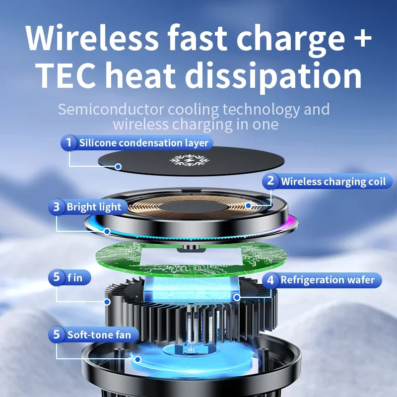 Buz Soğutma Manyetik Kablosuz  - Wireless Car Charger Mount Fast Charging incelemesi ve fiyatı