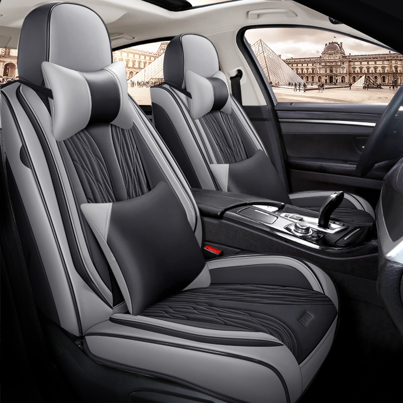 Yeni Tasarım Lüks Deri Araba K - Leather Car Seat Covers Full Set Universal incelemesi ve fiyatı