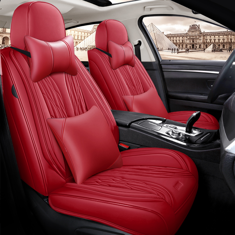 Yeni Tasarım Lüks Deri Araba K - Leather Car Seat Covers Full Set Universal incelemesi ve fiyatı