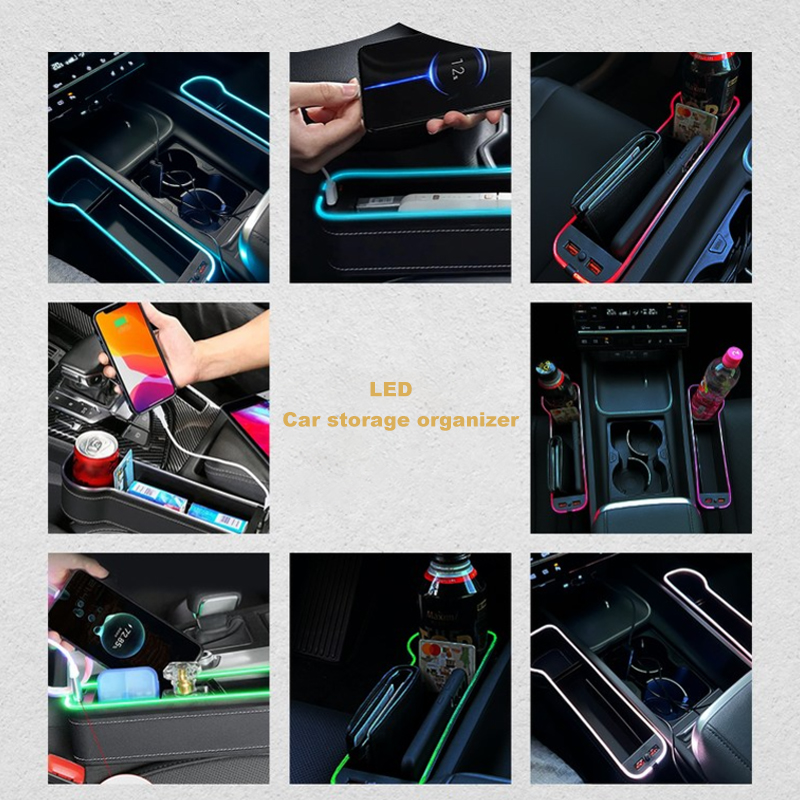 LED Araba Koltuğu Çatlak sakla - Seat Gap Filler Organizer With Usb Charger incelemesi ve fiyatı