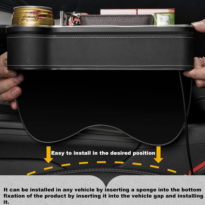LED Araba Koltuğu Çatlak sakla - Seat Gap Filler Organizer With Usb Charger incelemesi ve fiyatı