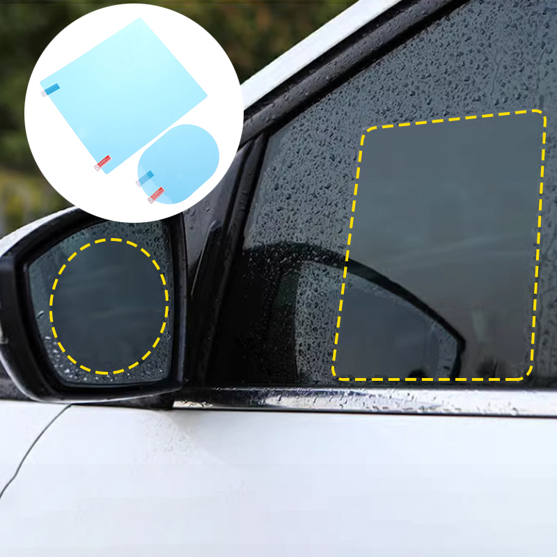 4 adet Anti sis parlama yağmur - Anti Glare Car Rearview Mirror Film incelemesi ve fiyatı