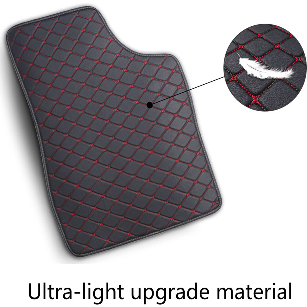 5 adet/takım deri araba paspas - Car Floor Mats Universal Waterproof Leather incelemesi ve fiyatı