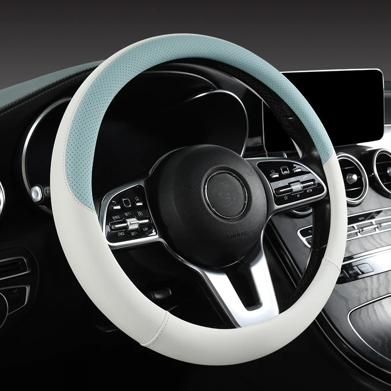 Delikli Nappa Deri Araba Direk - Car Steering Wheel Cover Anti Slip Breathable incelemesi ve fiyatı