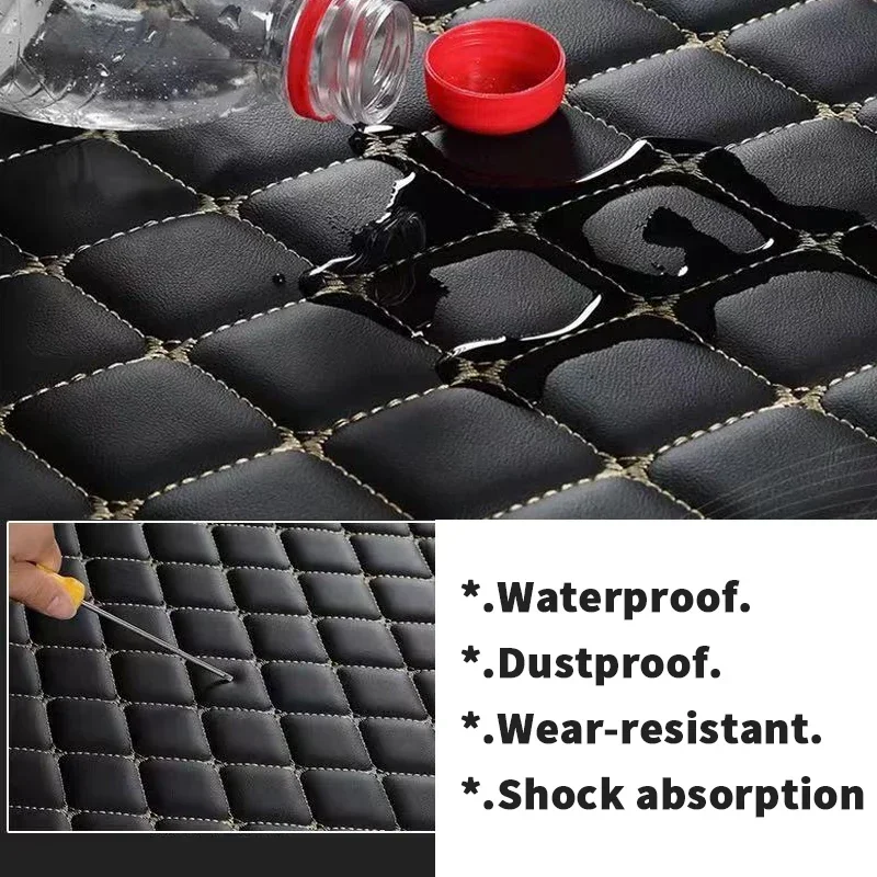 Deri araba paspaslar Jeep Libe - Car Floor Mats Universal Waterproof Leather incelemesi ve fiyatı