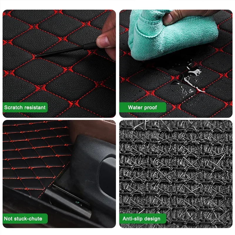 Araba Paspaslar 4 ADET Evrense - Car Floor Mats Universal Waterproof Leather incelemesi ve fiyatı